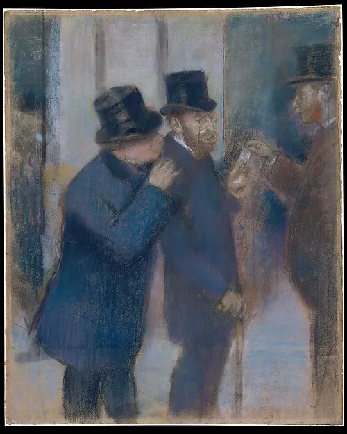 Portraits at the Stock Exchange by Edgar Degas