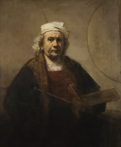 İki Daireli Otoportre - Rembrandt van Rijn