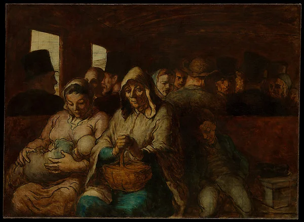 The Third-Class Carriage - Honoré Daumier