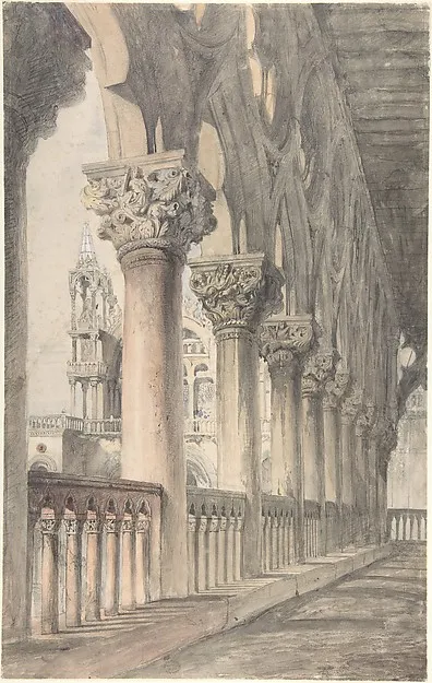 Loggia of the Ducal Palace, Venice - John Ruskin