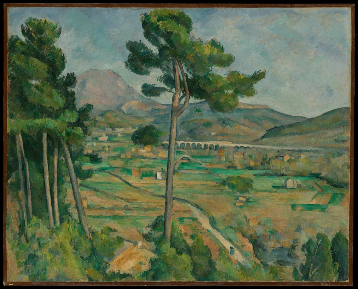 Mont Sainte-Victoire and the Viaduct of the Arc River Valley - Paul Cézanne
