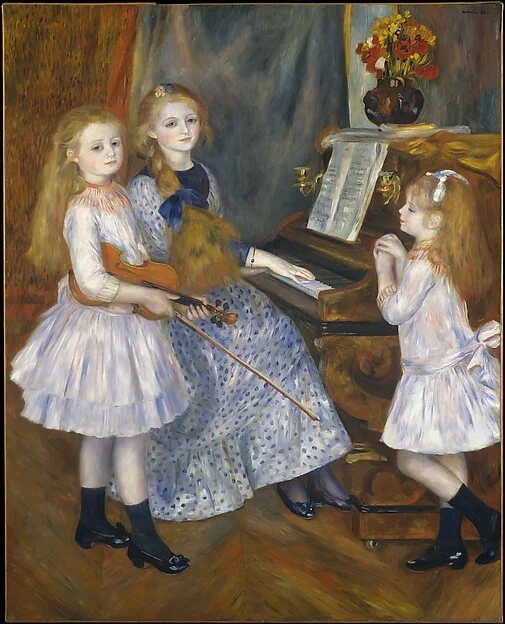 The Daughters of Catulle Mendès - Auguste Renoir