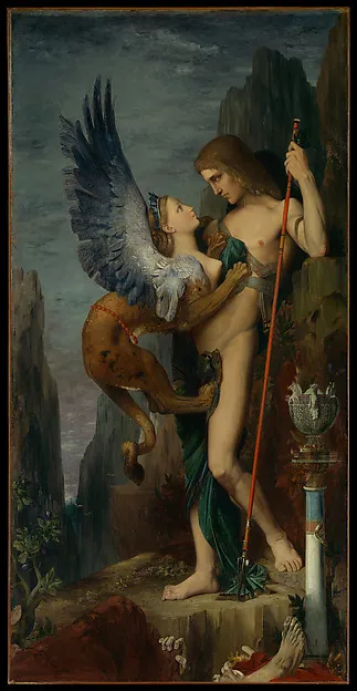 Oedipus and the Sphinx - Gustave Moreau