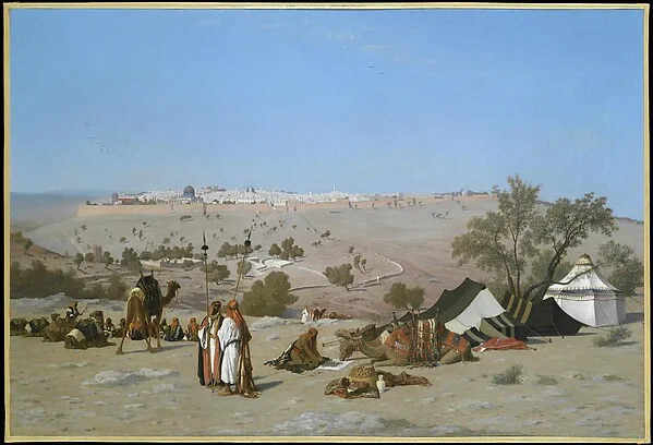 Jerusalem from the Mount of Olives - Charles-Théodore Frère
