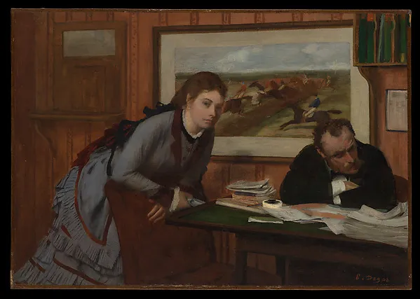 Sulking - Edgar Degas